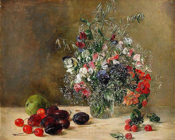 Anna Munthe-Norstedt Still Life with Flowers and Fruits Spain oil painting art
